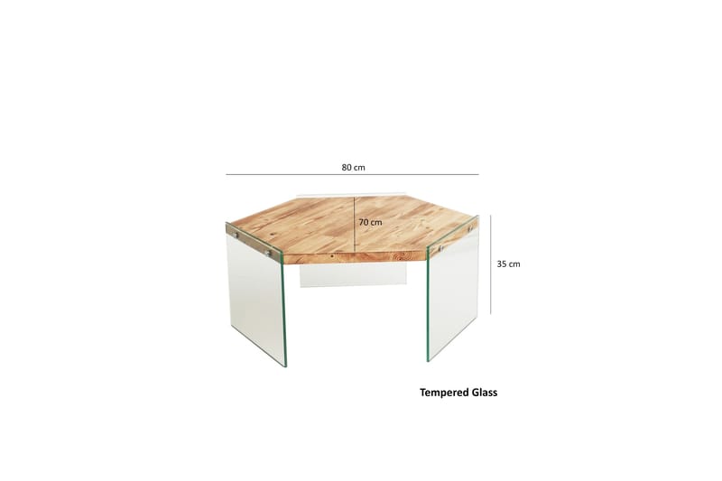 Huven Soffbord 80 cm - Natur - Möbler - Bord & matgrupper - Soffbord