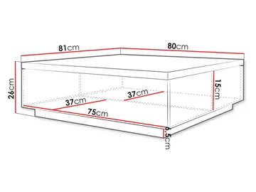 Juvik Soffbord 80 cm - brun - Möbler - Bord & matgrupper - Soffbord