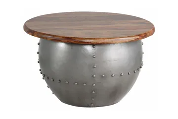 Khalsa Soffbord 75 cm Runt - Mangoträ/Valnötsbrun - Möbler - Bord & matgrupper - Soffbord
