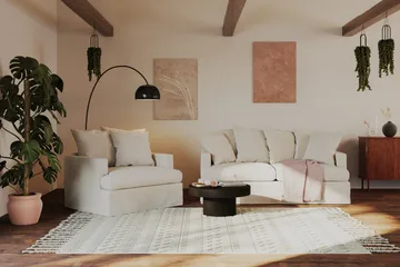 Kopparbo Soffbord 75 cm Runt Svart - Svart trä - Möbler - Bord & matgrupper - Soffbord