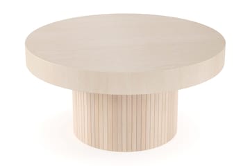 Kopparbo Soffbord 90 cm Runt Vitlaserad Ek - Vitlaserad ek - Möbler - Bord & matgrupper - Soffbord