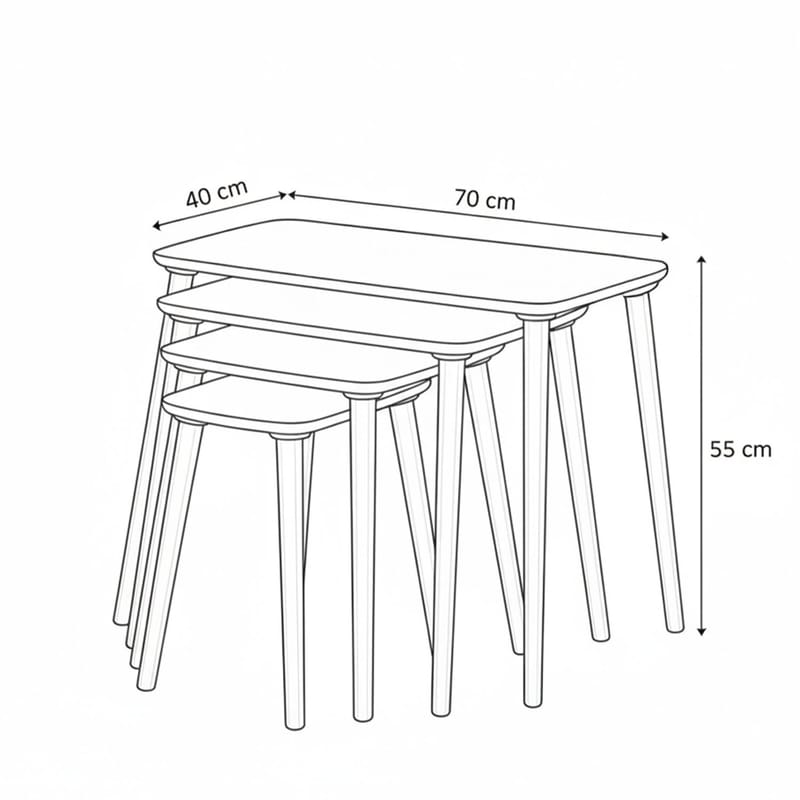 Lyvenn Satsbord 70 cm - Ek - Möbler - Bord & matgrupper - Soffbord - Kistbord