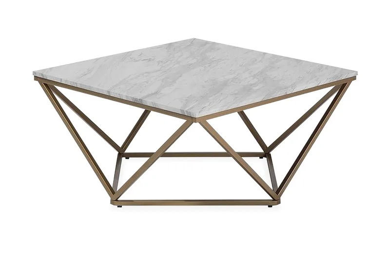 Malibu Soffbord 80 cm - Vit - Möbler - Bord & matgrupper - Soffbord