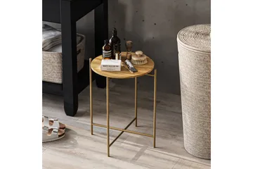 Mamta Soffbord 46 cm - Guld/Natural - Möbler - Bord & matgrupper - Soffbord