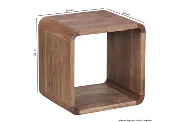 Mancheno Satsbord 36 cm 2 Bord - Akacia - Möbler - Bord & matgrupper - Soffbord