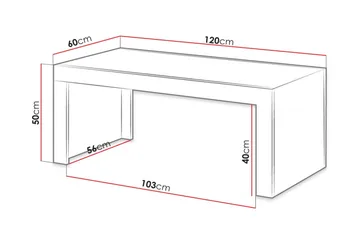 Milias Soffbord 120 cm - Natur/Antracit - Möbler - Bord & matgrupper - Soffbord