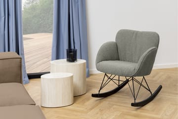 Mirol 33x48 cm Ovalt Soffbord i Sten - Beige - Möbler - Bord & matgrupper - Soffbord