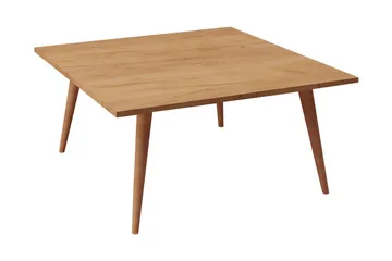 Mod Design Rektangulärt Soffbord 80 cm i Trä med Koniska Ben - Brun - Möbler - Bord & matgrupper - Soffbord