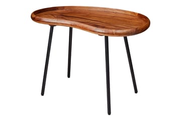 Mondry Soffbord 79 cm Njurformat - Massivt Trä/Svart - Möbler - Bord & matgrupper - Soffbord