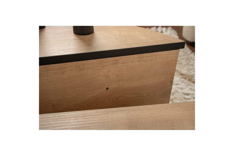 Soffbord Mukund Honey Oak Black - Honey Oak Black - Möbler - Bord & matgrupper - Soffbord