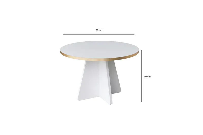 Munne Soffbord 60 cm - Vit - Möbler - Bord & matgrupper - Soffbord