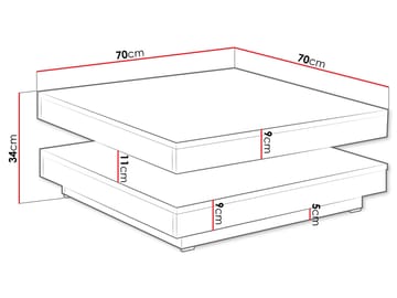 Nenani Runt Soffbord 70 cm i Trä - Brun - Möbler - Bord & matgrupper - Soffbord