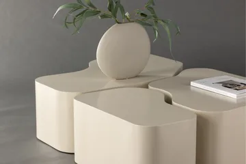 Nordland 92x74 cm Rektangulärt Soffbord i Trä - Beige - Möbler - Bord & matgrupper - Soffbord