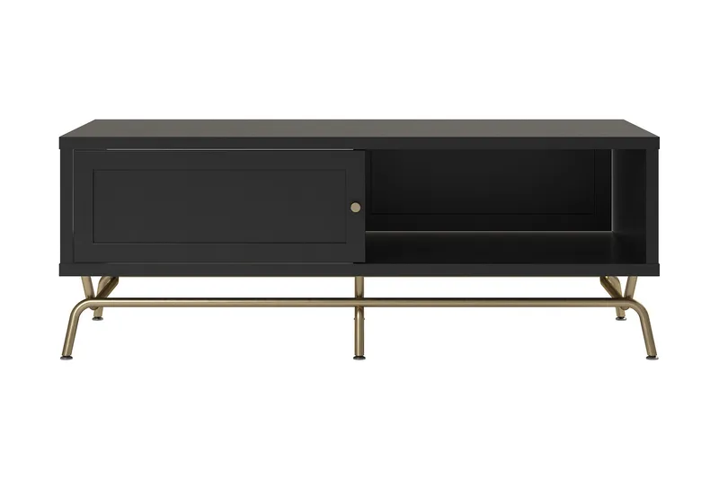 Nova Soffbord 122 cm med Förvaring Svart - Möbler - Bord & matgrupper - Soffbord