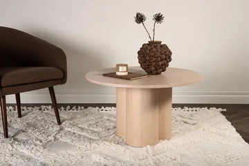 Olivia Soffbord 80 cm Runt - Vit - Möbler - Bord & matgrupper - Matbord & köksbord