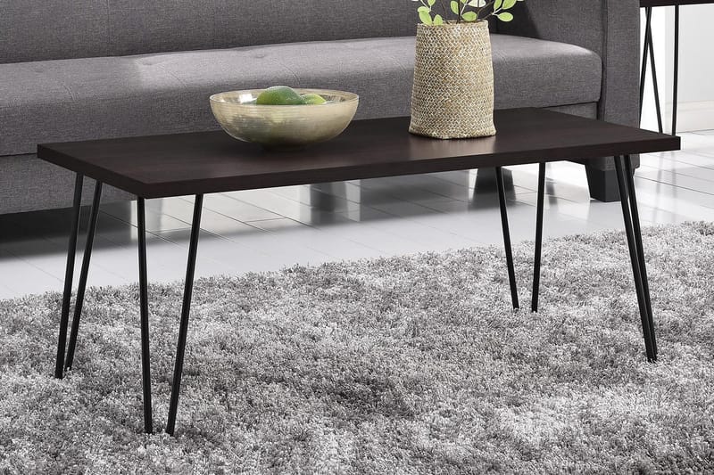 Owen Soffbord 107 cm Espresso/Svart - Dorel Home - Möbler - Bord & matgrupper - Soffbord