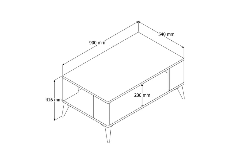 Palgrave Soffbord 90x54x90 cm - Ek - Möbler - Bord & matgrupper - Soffbord