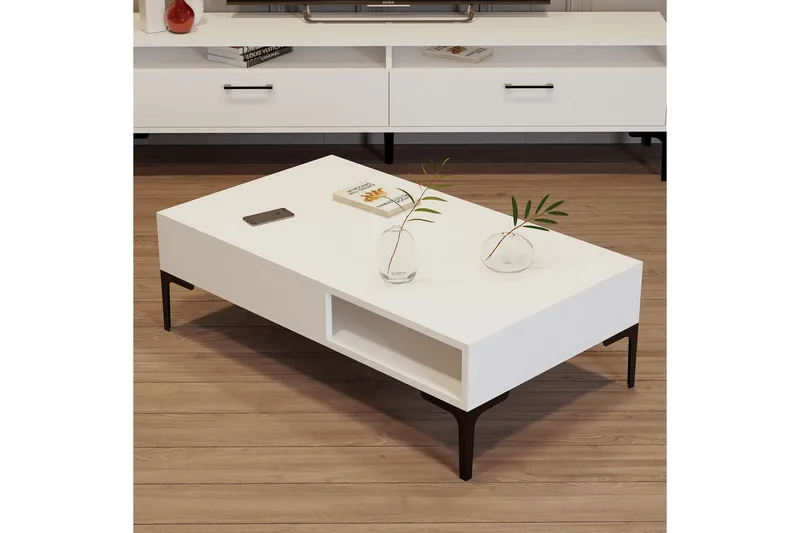 Poko Soffbord 105x32,6x105 cm - Vit - Möbler - Bord & matgrupper - Soffbord