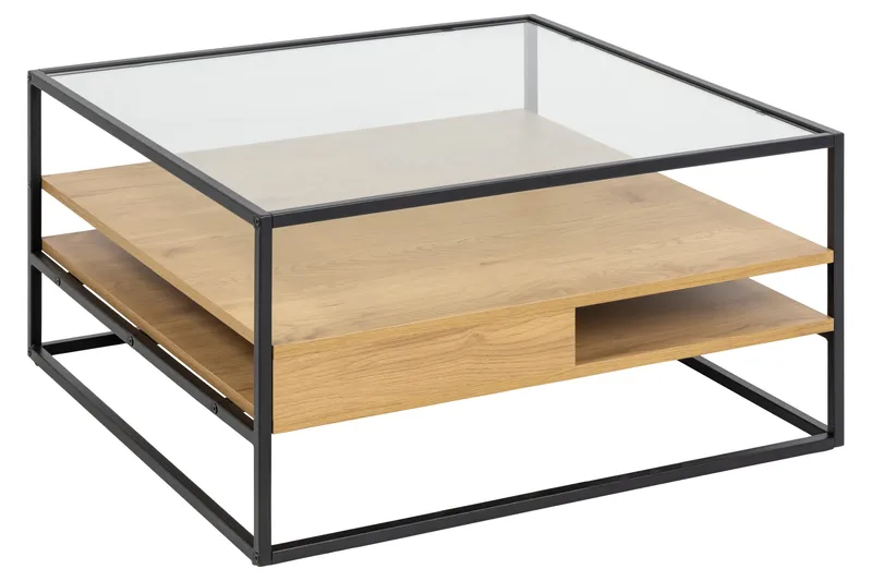 Sakila Soffbord 80x80 cm - Transparent - Möbler - Bord & matgrupper - Soffbord