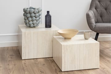 Samon Kvadratiskt Soffbord 58 cm i Sten - Beige - Möbler - Bord & matgrupper - Soffbord
