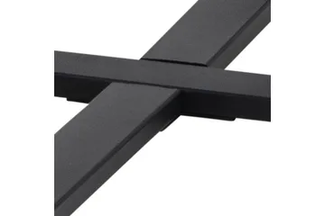 Sansi 77 cm Runt Soffbord i Trä med Marmormönster - Svart - Möbler - Bord & matgrupper - Soffbord