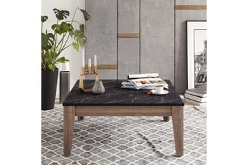 Sincerely Soffbord 85 cm Marmormönster - Svart/Valnötsbrun - Möbler - Bord & matgrupper - Soffbord