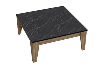 Sincerely Soffbord 85 cm Marmormönster - Svart/Valnötsbrun - Möbler - Bord & matgrupper - Soffbord