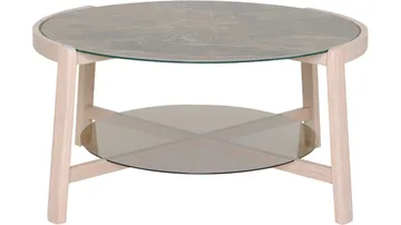 Soffbord Quisto Ø90 cm - Vitlackad - Möbler - Bord & matgrupper - Soffbord