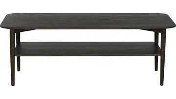 Soffbord Ravik med Hylla 135x65 cm - Brunlackad - Möbler - Bord & matgrupper - Soffbord