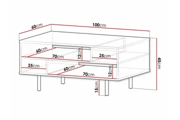 Staffin Soffbord 60 cm - Cashmere - Möbler - Bord & matgrupper - Soffbord