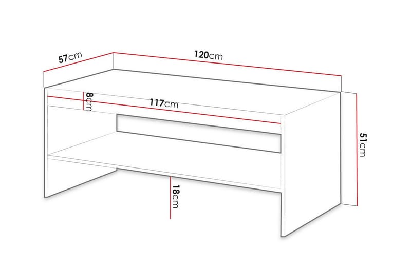 Strontian Soffbord 57 cm Scandinavian Choice Grey - Möbler - Bord & matgrupper - Soffbord