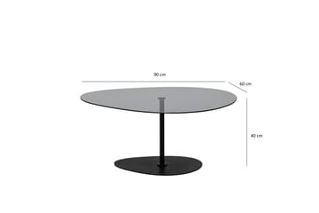 Svanabyn Soffbord 90 cm - Grå/Svart - Möbler - Bord & matgrupper - Soffbord