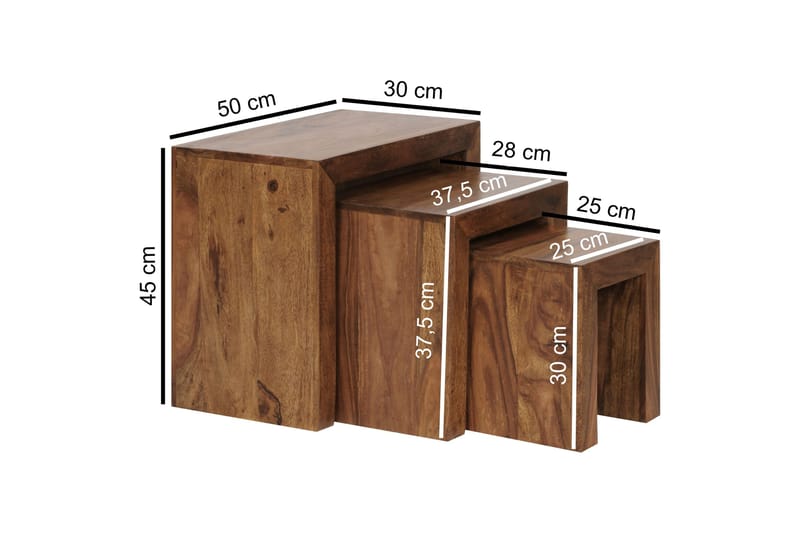Telander Satsbord 3-pack - Trä/natur - Möbler - Bord & matgrupper - Soffbord