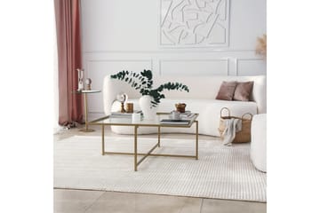 Telence Soffbord 85x35x85 cm - Guld - Möbler - Bord & matgrupper - Soffbord