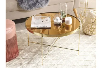 Thore Soffbord i härdat glas - Guld - Möbler - Bord & matgrupper - Soffbord