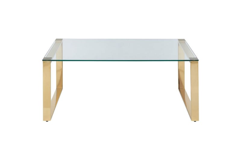 Soffbord Tilon Guld/transparent - Guld/transparent - Möbler - Bord & matgrupper - Soffbord