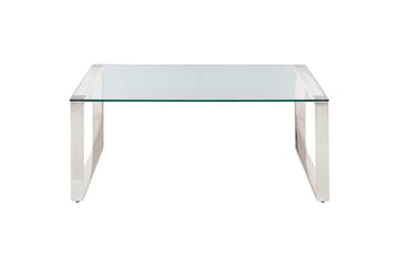 Soffbord Tilon Silver/Transparent - Silver/Transparent - Möbler - Bord & matgrupper - Soffbord