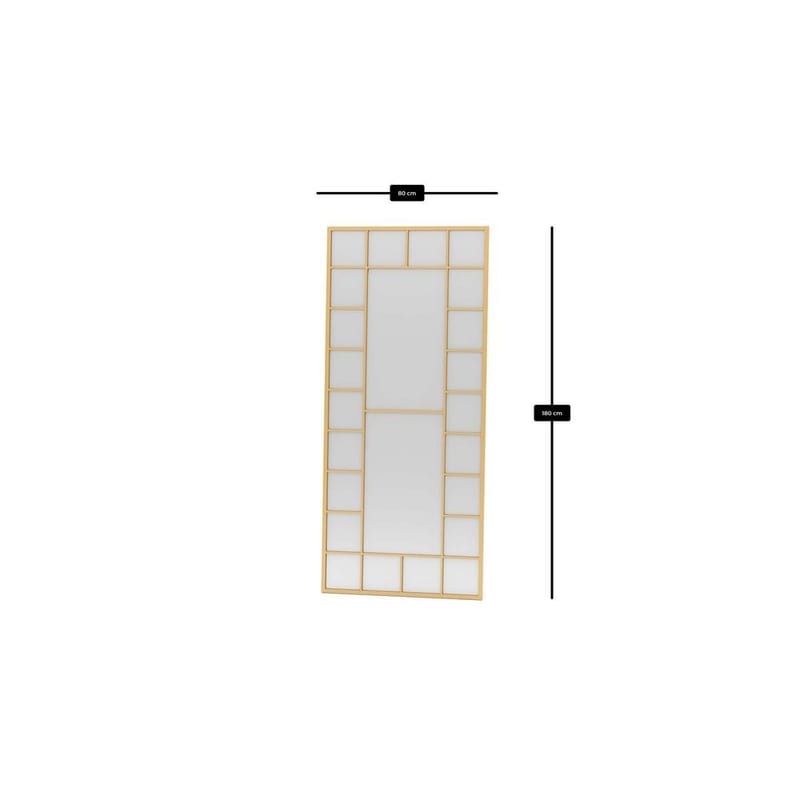 Vornas Golvspegel 80x180 cm - Guld - Inredning - Speglar - Golvspegel