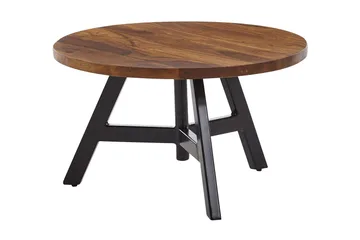 Wilhem 60 cm Runt Soffbord i Valnöt - Brun - Möbler - Bord & matgrupper - Soffbord
