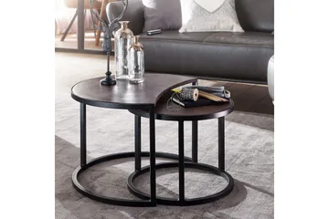 Willowdale Satsbord 60 cm Runt - Teak/Svart - Möbler - Bord & matgrupper - Soffbord