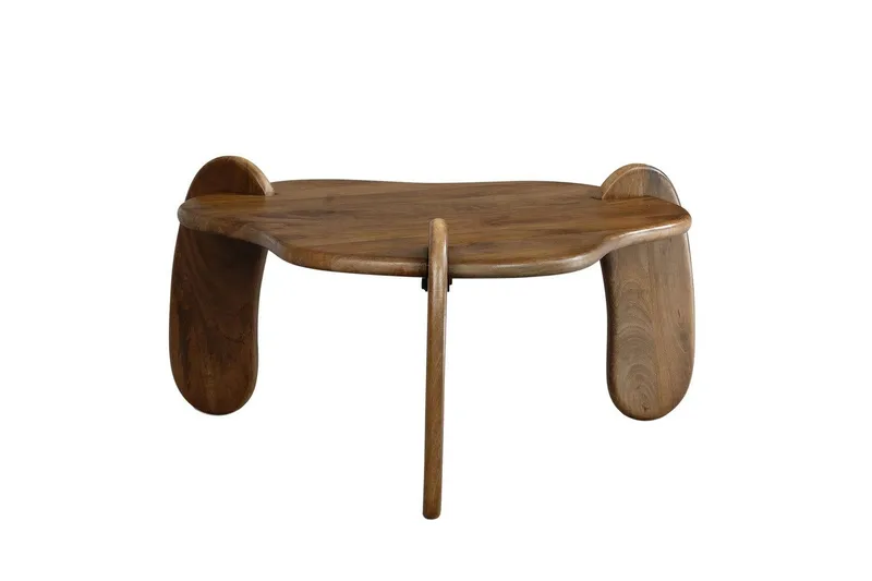Soffbord Wohnling Massivt trä mango 78 cm organisk optik modern