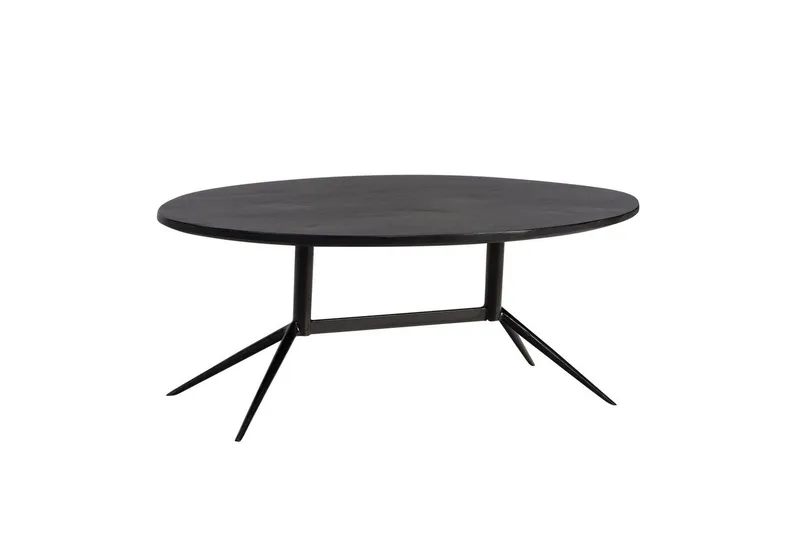 Soffbord Wohnling Massivt trä oval 90 cm modern - Möbler - Bord & matgrupper - Soffbord