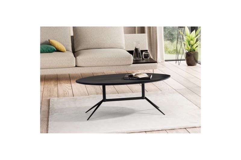 Soffbord Wohnling Massivt trä oval 90 cm modern - Möbler - Bord & matgrupper - Soffbord