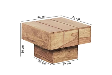 Woolam Kvadratiskt Soffbord 44 cm i Massivt Trä - Brun - Möbler - Bord & matgrupper - Soffbord