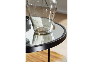 Wrighton Satsbord 50 cm Runt Soffbord Stapelbart i Metall och Glas - Spegelsilver - Möbler - Bord & matgrupper - Soffbord
