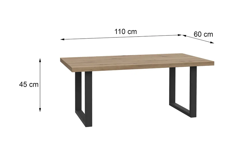 Yatton Soffbord 110 cm - Svart/Brun - Möbler - Bord & matgrupper - Soffbord