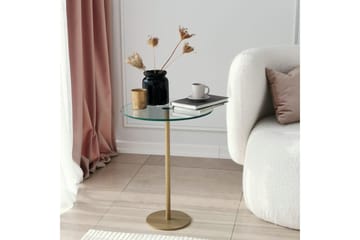 Yggersryd Soffbord 40x50x40 cm Runt - Guld - Möbler - Bord & matgrupper - Soffbord
