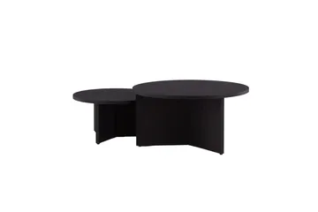 Soffbordset Saltö 2st Runda 85 cm/65 cm - Svart - Möbler - Bord & matgrupper - Soffbord