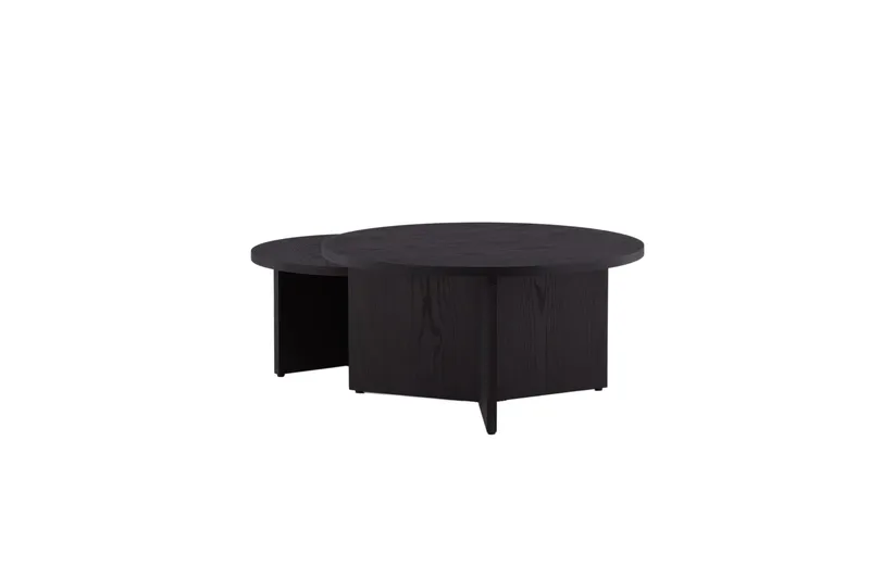 Soffbordset Saltö 2st Runda 85 cm/65 cm - Svart - Möbler - Bord & matgrupper - Soffbord