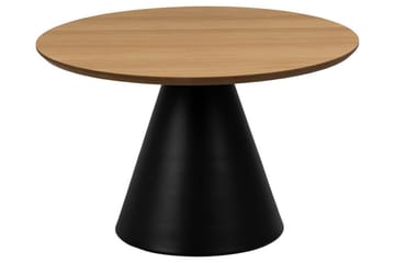 Soli Ø65 cm Runt Soffbord i Trä med Konformad Fot - Beige - Möbler - Bord & matgrupper - Soffbord